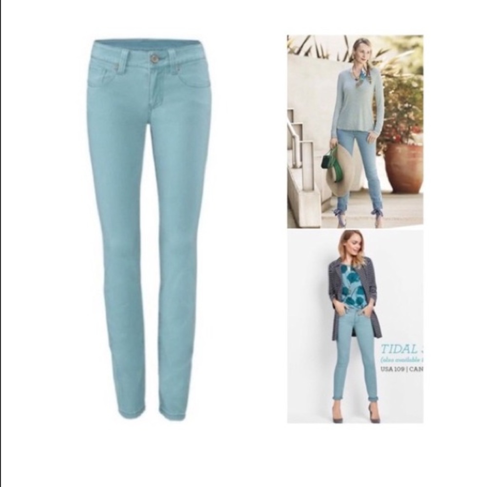 CAbi Women's Skinny Jeans in Tidal Blue